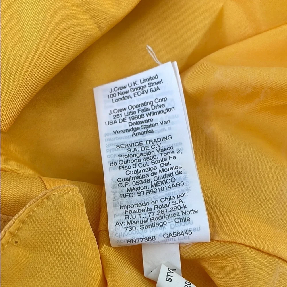 J. Crew Factory Women’s yellow Scalloped Cami Top